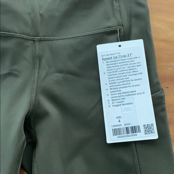 lululemon athletica Other - 🍋🌴lululemon Speed Up Crop 21” NWT Size 4